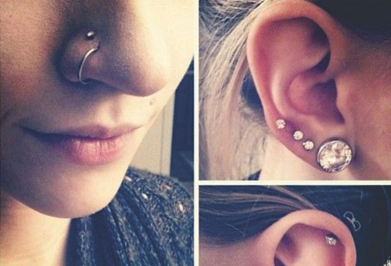 कान / नाक टोचणे Nose & Ear Piercing